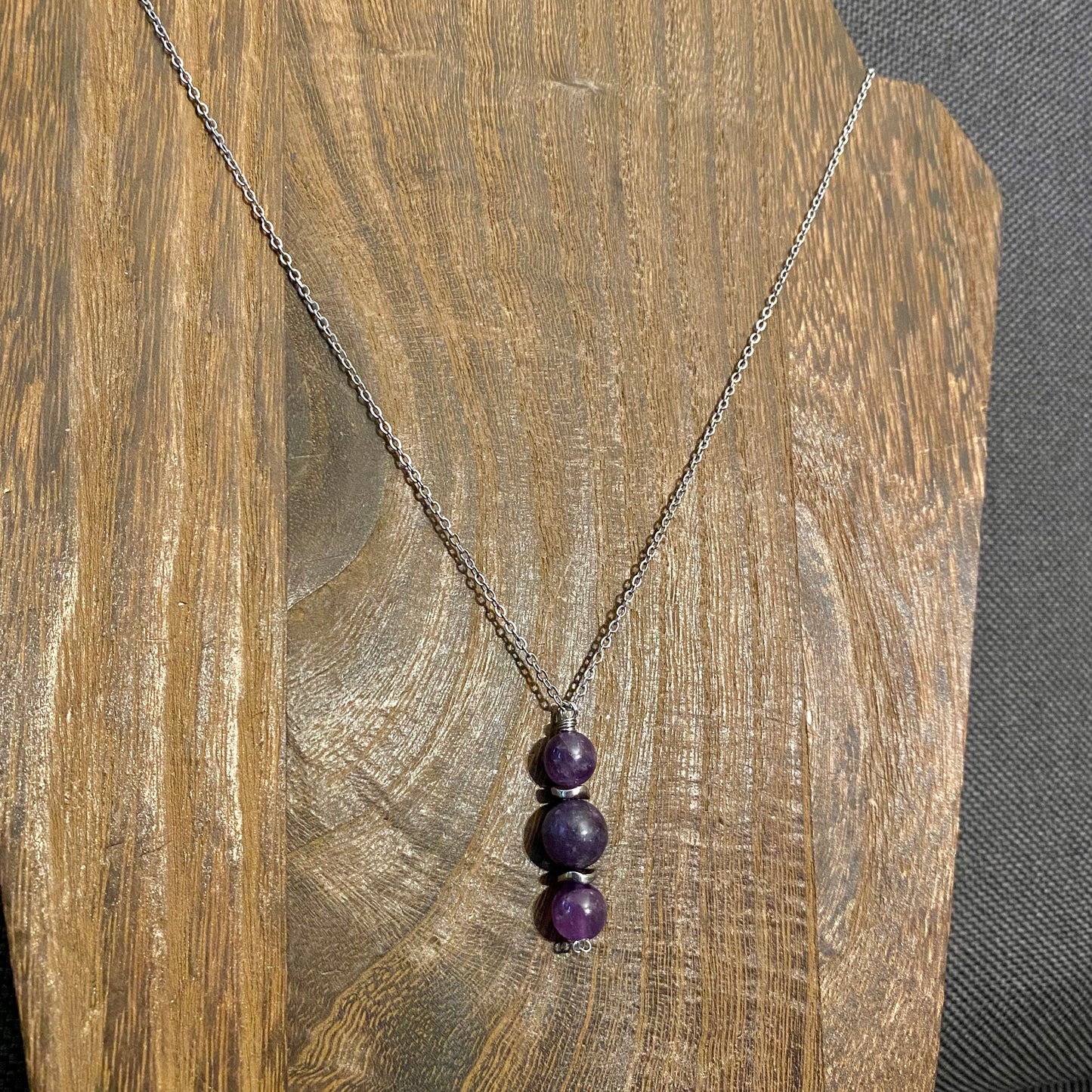 Amethyst & Lepidolite Sleep Aid Necklace