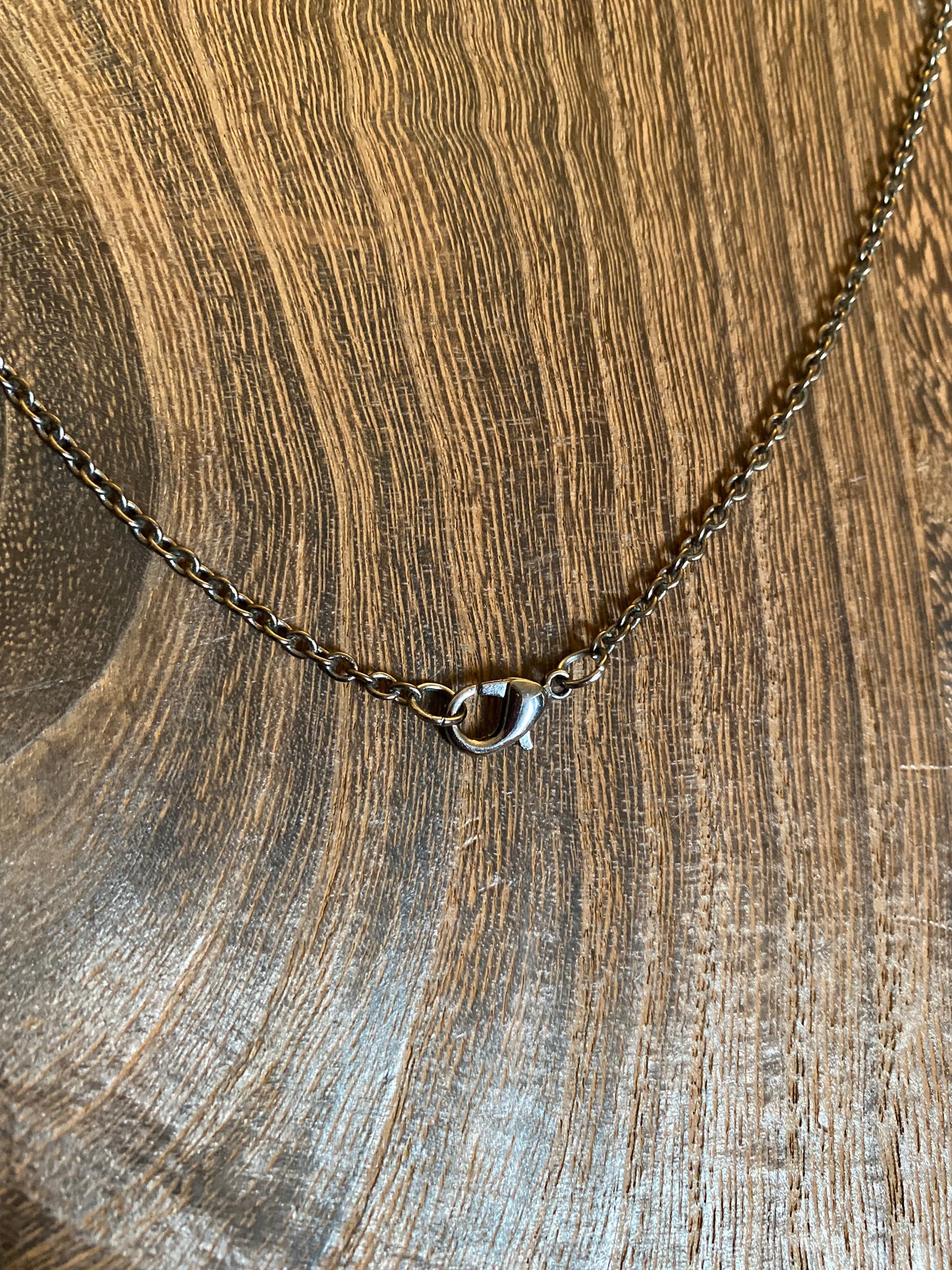 Garnet & Gunmetal Necklace