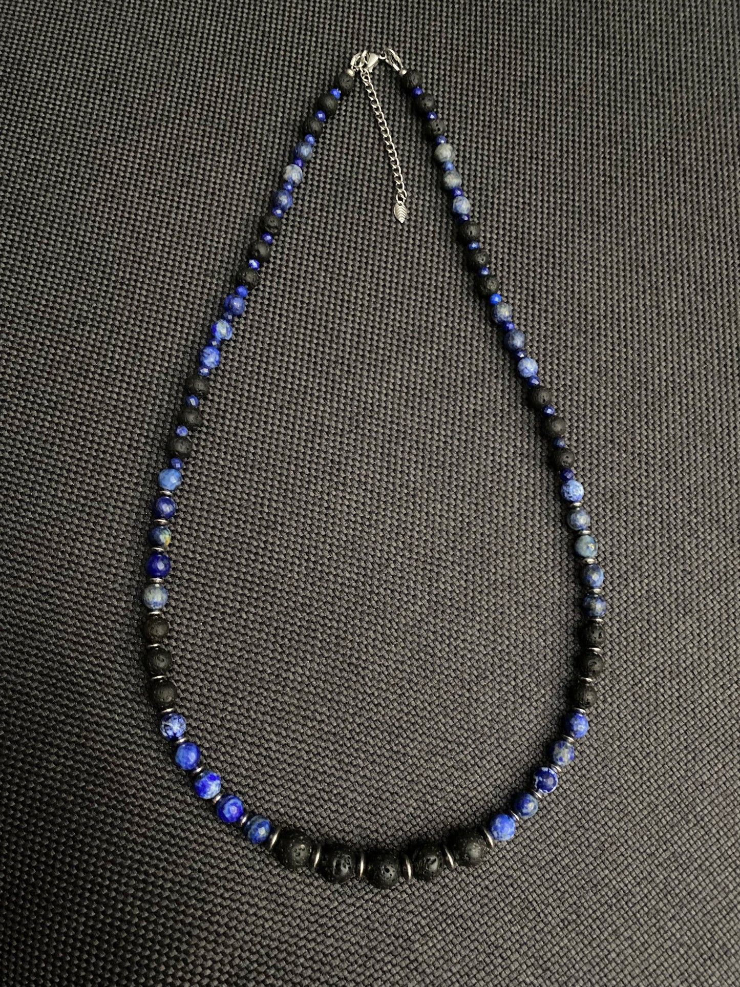 Denim Lapis Lazuli Faceted Necklace