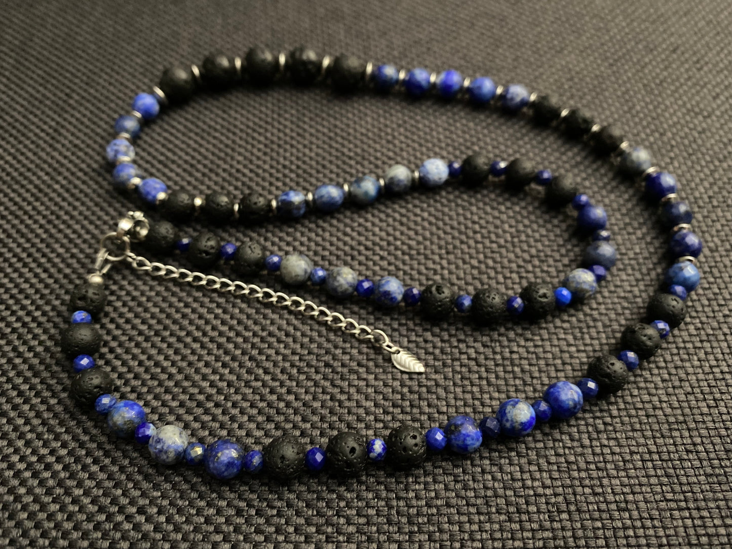 Denim Lapis Lazuli Faceted Necklace