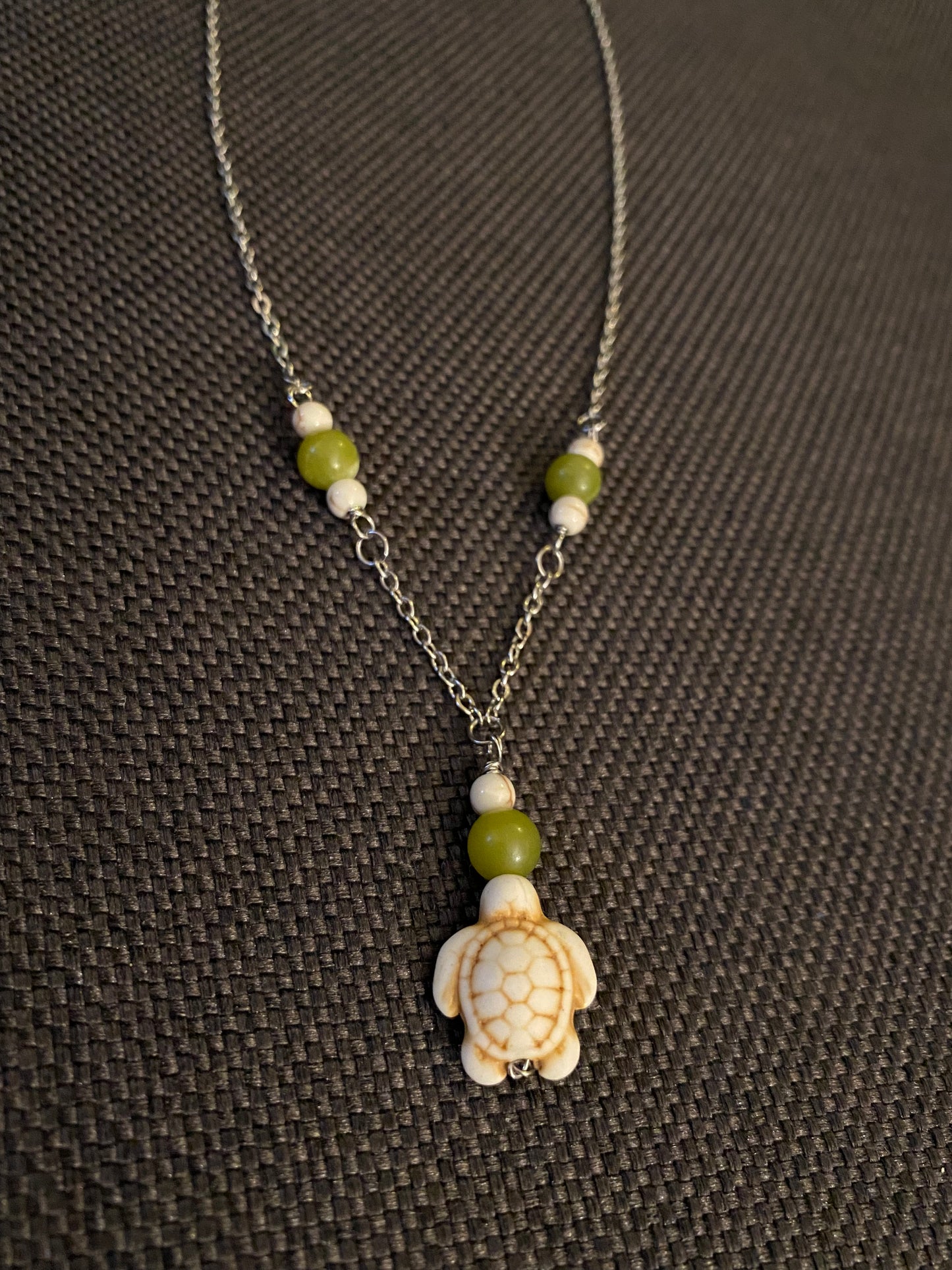 Green Jade Turtle Necklace