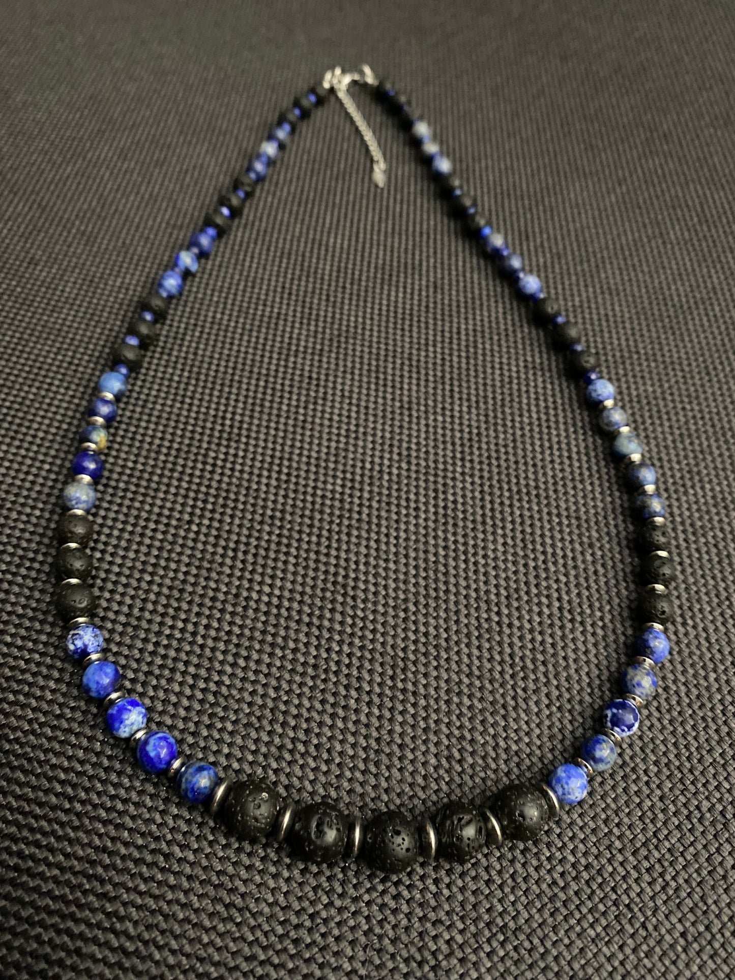 Denim Lapis Lazuli Faceted Necklace