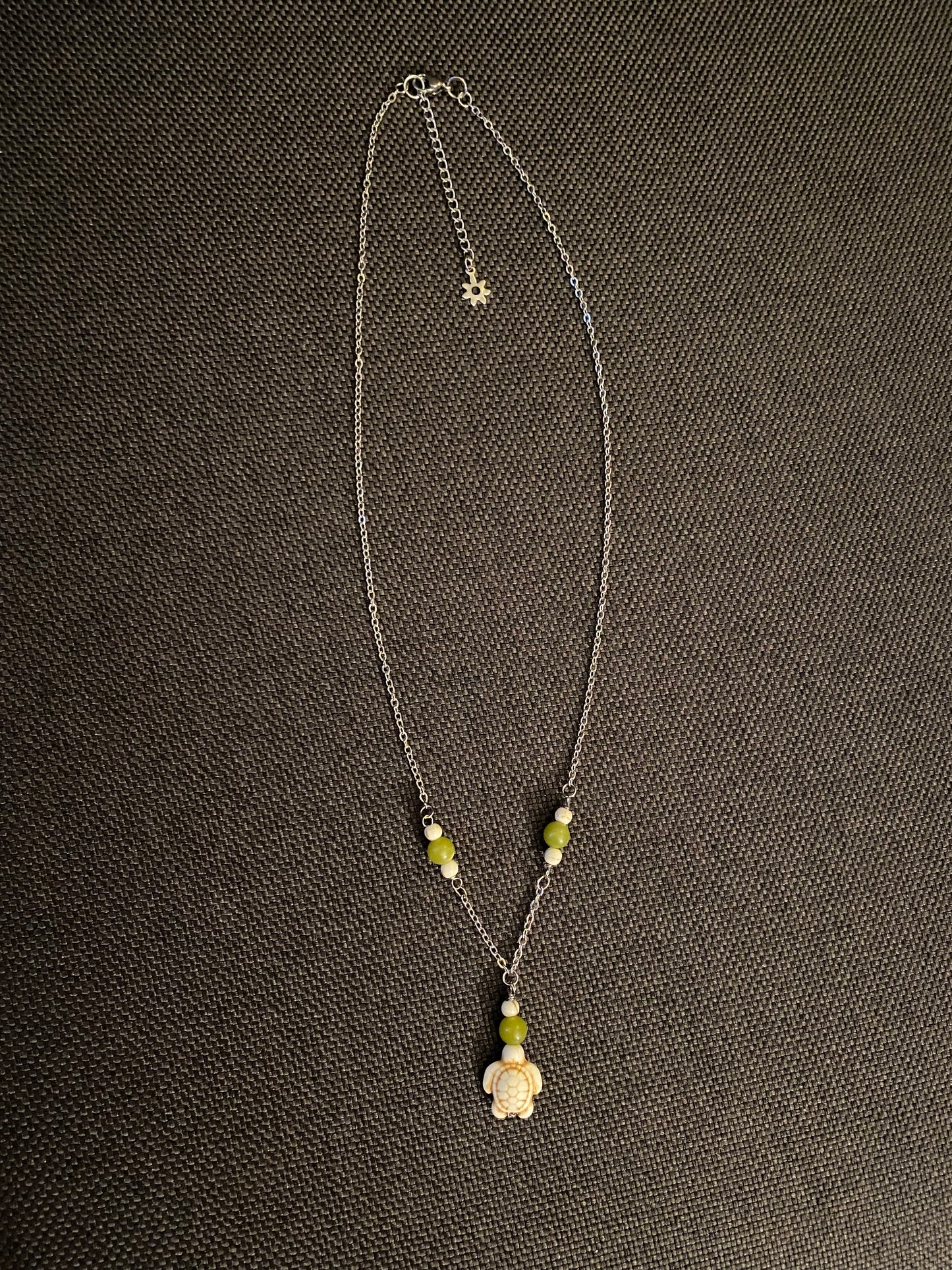 Green Jade Turtle Necklace