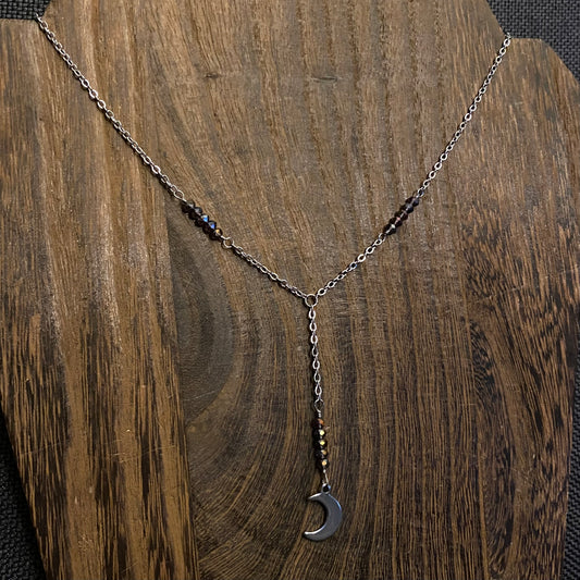 Moon Lariat Necklace