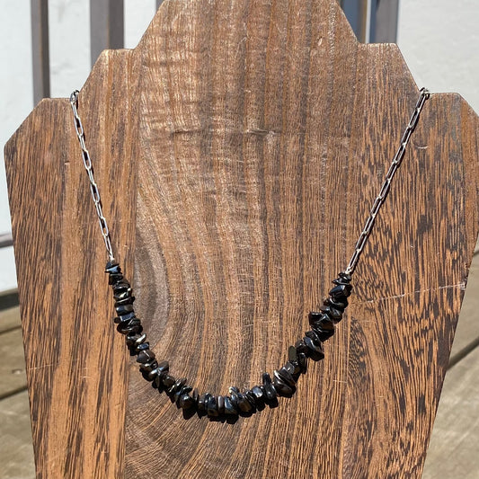 Hematite Chip Necklace