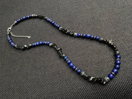 Lapis Lazuli & Hematite Necklace